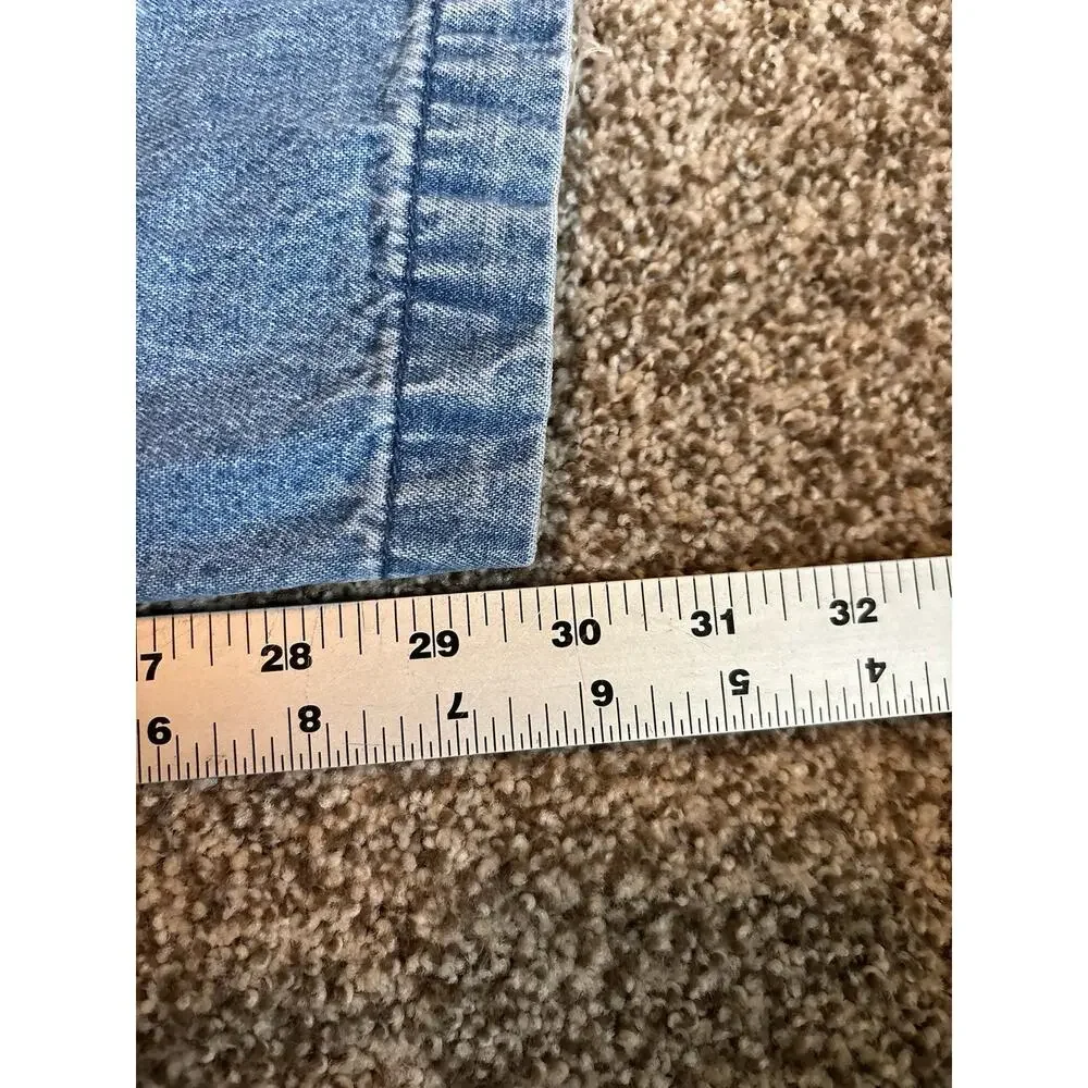 Vtg. C.J. Banks 24W Denim Overalls Women Embroidered Bear Cottagecore Blue Jean